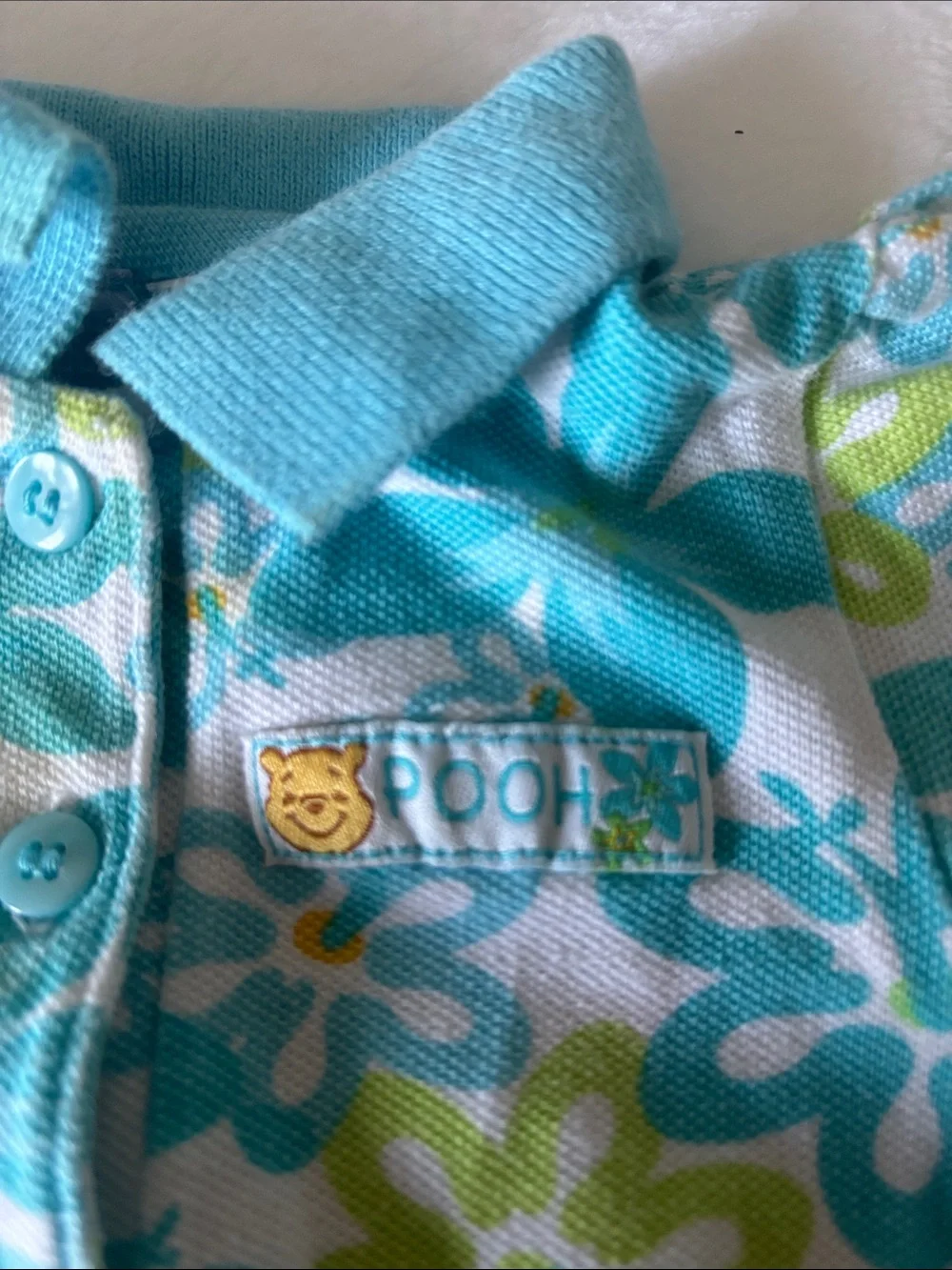 Vintage Winnie The Pooh Baby Girl Onesie with Built in Bloomers